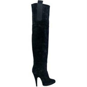 8 GIVENCHY Over The Knee Thigh High Tall Black Suede Boots $1450, Super Sexy